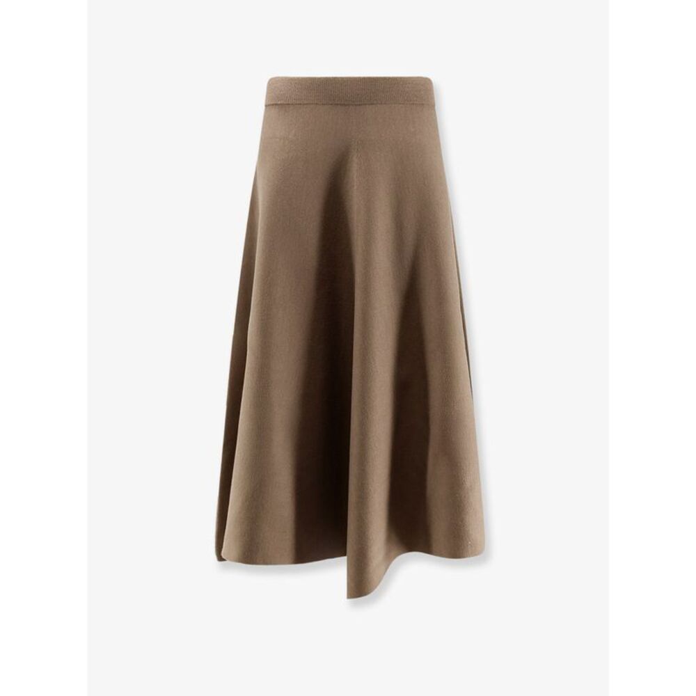 Nude Women Knitted Long Skirt